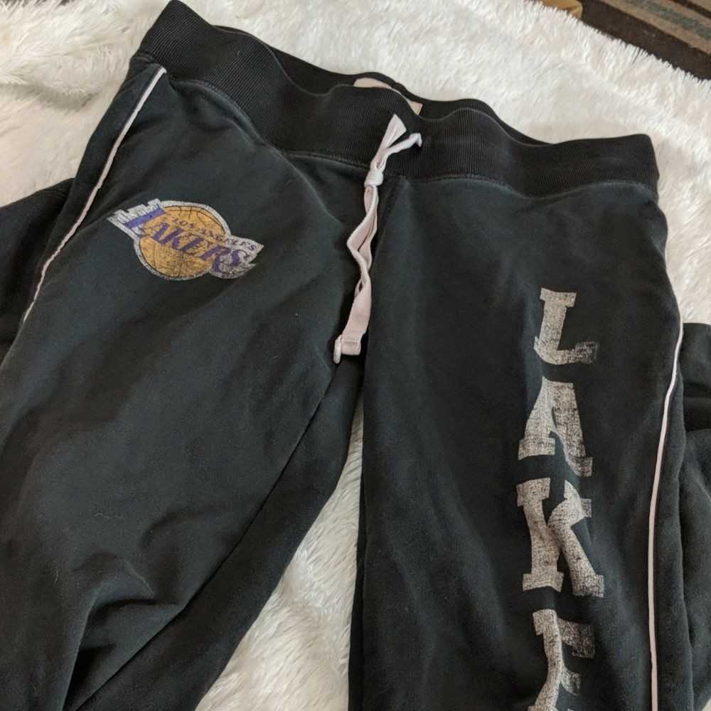 Lakers sweatpants from Staples center